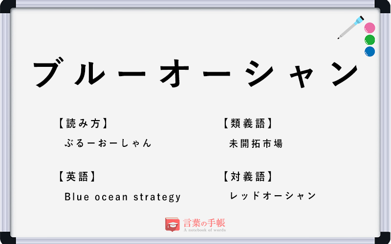 ブルーオーシャン の使い方や意味 例文や類義語を徹底解説 言葉の手帳 様々なジャンルの言葉や用語の意味や使い方 類義語や例文まで徹底解説します